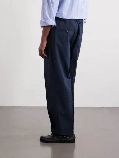 Beams Plus Straight-Leg Pleated Seersucker Suit Trousers - Men | Thumbnail 4