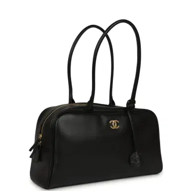 Chanel Chanel Large "Perfect Bowling" Bag Black Calfskin Gold Hardware | Thumbnail 2 Chanel Chanel Large "Perfect Bowling" Bag Black Calfskin Gold Hardware | Thumbnail 2
