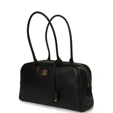 Chanel Chanel Large "Perfect Bowling" Bag Black Calfskin Gold Hardware | Thumbnail 4 Chanel Chanel Large "Perfect Bowling" Bag Black Calfskin Gold Hardware | Thumbnail 4