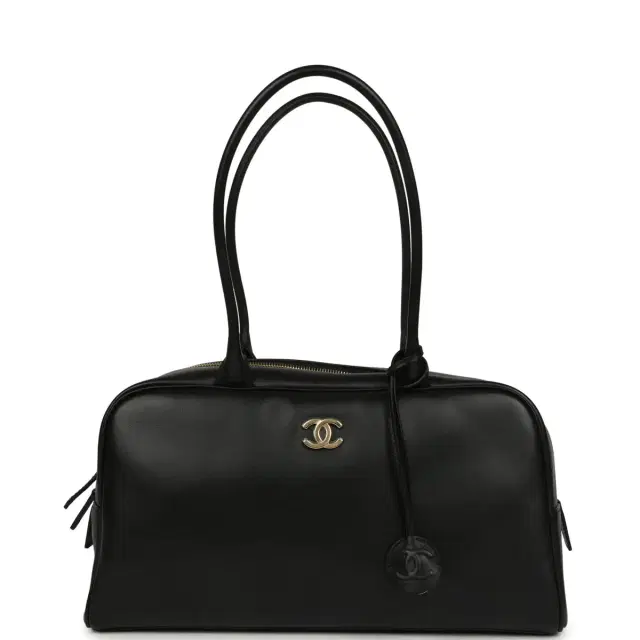Chanel Chanel Large "Perfect Bowling" Bag Black Calfskin Gold Hardware