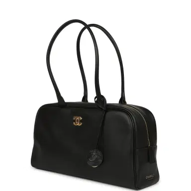 Chanel Chanel Large "Perfect Bowling" Bag Black Calfskin Gold Hardware | Thumbnail 5 Chanel Chanel Large "Perfect Bowling" Bag Black Calfskin Gold Hardware | Thumbnail 5