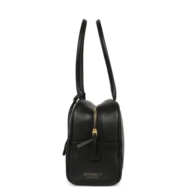 Chanel Chanel Large "Perfect Bowling" Bag Black Calfskin Gold Hardware | Thumbnail 4 Chanel Chanel Large "Perfect Bowling" Bag Black Calfskin Gold Hardware | Thumbnail 4