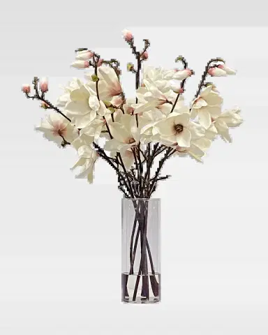 Winward Home Magnolia Tree Faux Floral Arrangement in Vase | Thumbnail 2