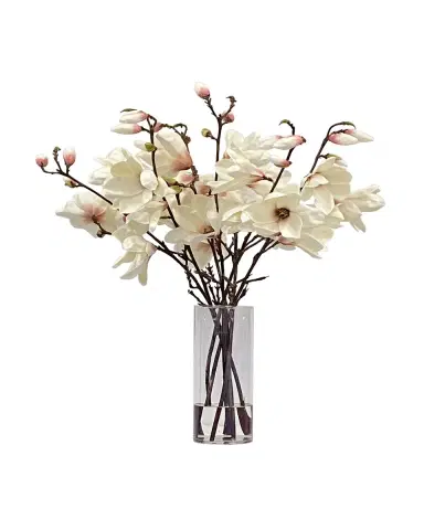 Winward Home Magnolia Tree Faux Floral Arrangement in Vase | Thumbnail 3