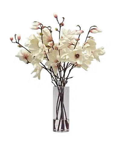 Winward Home Magnolia Tree Faux Floral Arrangement in Vase | Thumbnail 1