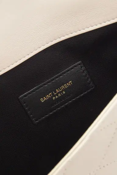 Saint Laurent Agneau Plume Matelasse Pouch | Thumbnail 6
