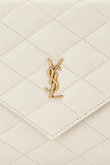 Saint Laurent Agneau Plume Matelasse Pouch | Thumbnail 7