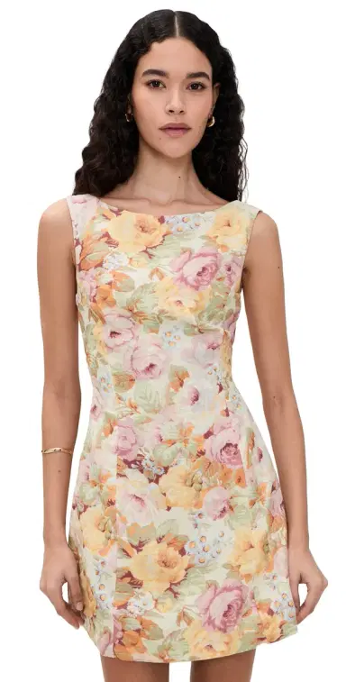 Faithfull Sofia Linen Mini Dress Giardino 8 | Thumbnail 1