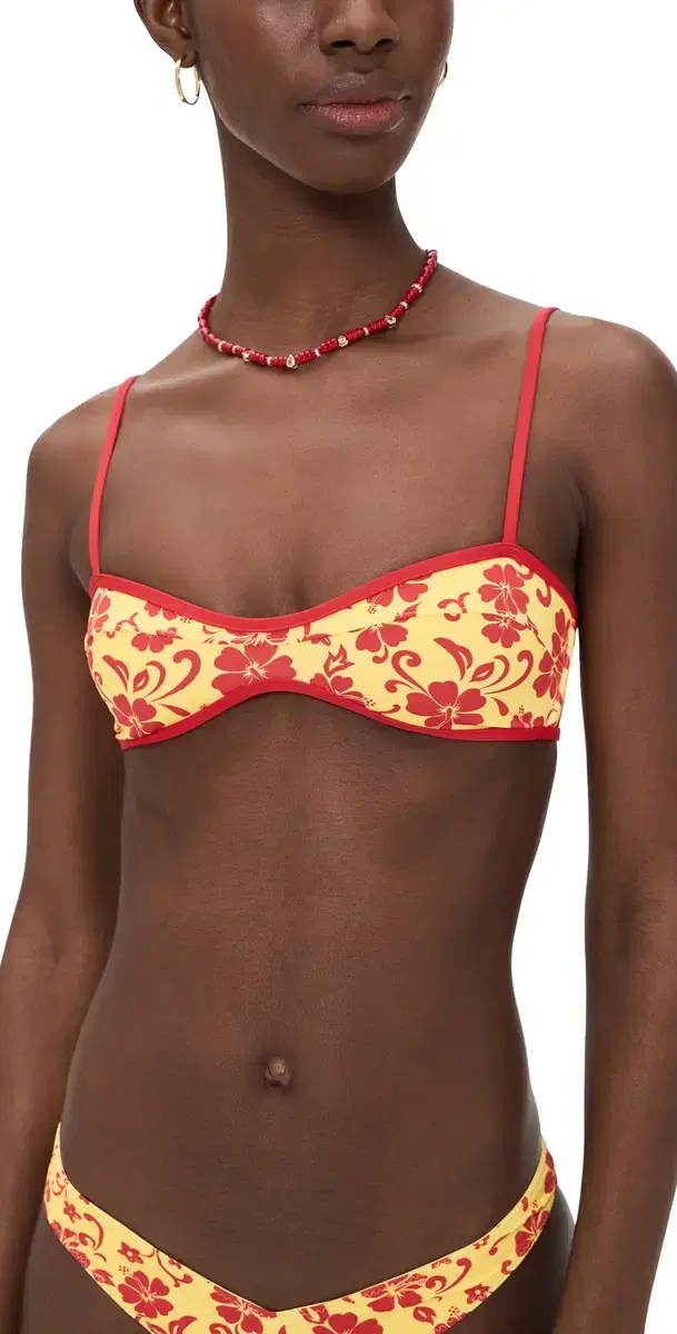Frankies Bikinis ane Bikini Top Favorite Flower
