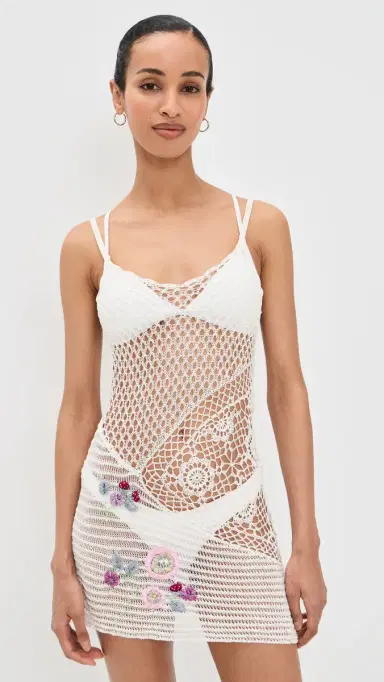 Frankies Bikinis Apollo Crochet Mini Dress | Thumbnail 2 Frankies Bikinis Apollo Crochet Mini Dress | Thumbnail 2