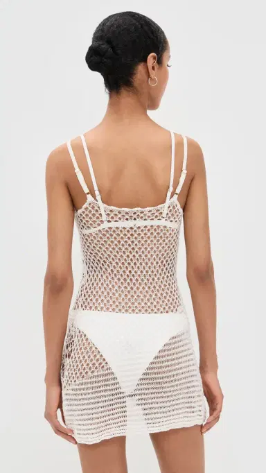 Frankies Bikinis Apollo Crochet Mini Dress | Thumbnail 3 Frankies Bikinis Apollo Crochet Mini Dress | Thumbnail 3