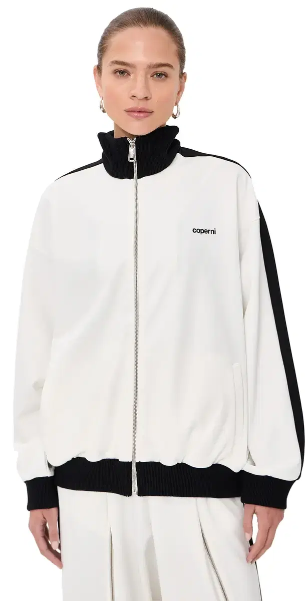 Oversized Track Jacket White