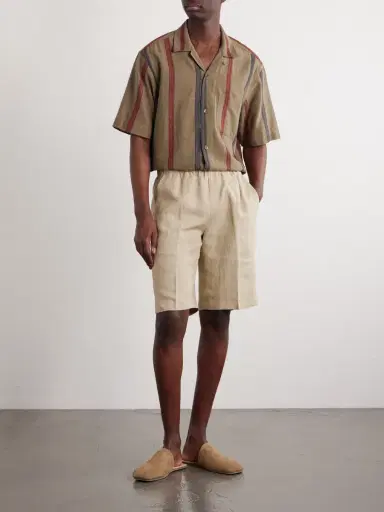 Kardo Ronen Camp-Collar Striped Jacquard-Knit Cotton Shirt - Men | Thumbnail 2 Kardo Ronen Camp-Collar Striped Jacquard-Knit Cotton Shirt - Men | Thumbnail 2