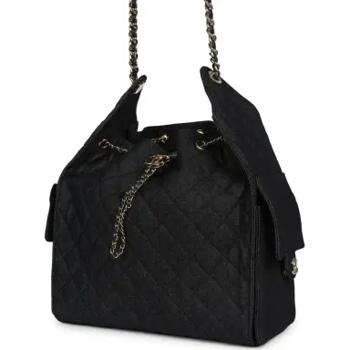 Chanel Chanel Medium 25 Hobo Bag Dark Denim Light Gold Hardware | Thumbnail 5 Chanel Chanel Medium 25 Hobo Bag Dark Denim Light Gold Hardware | Thumbnail 5
