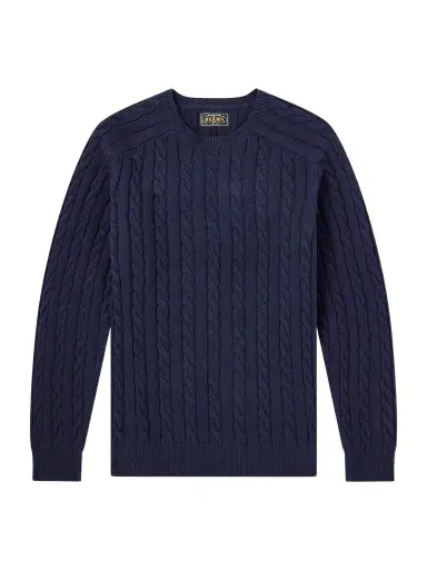 Beams Plus Cable-Knit Cotton Sweater - Men | Thumbnail 1