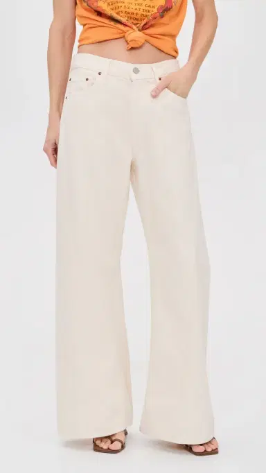 Mother Petite Lil Lemon Twist Sneak Jeans Nat-natural 32 | Thumbnail 2