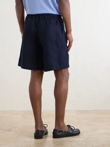 Saman Amel Straight-Leg Linen Drawstring Shorts - Men | Thumbnail 4 Saman Amel Straight-Leg Linen Drawstring Shorts - Men | Thumbnail 4