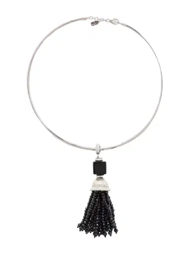 Le Sundial Nocturne Silver, Spinel And Onyx Choker | Thumbnail 1 Le Sundial Nocturne Silver, Spinel And Onyx Choker | Thumbnail 1