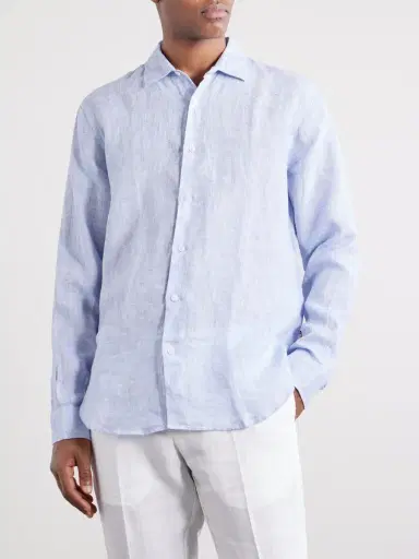 Orlebar Brown Giles Linen Shirt - Men | Thumbnail 3