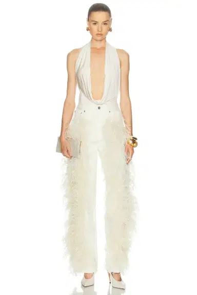 LaPointe Stretch Cotton Twill Feather Pant | Thumbnail 5 LaPointe Stretch Cotton Twill Feather Pant | Thumbnail 5