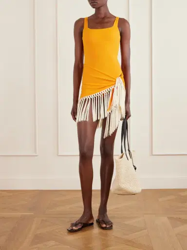 Taller Marmo Mini Lido Swimsuit And Fringed Pareo Set | Thumbnail 2