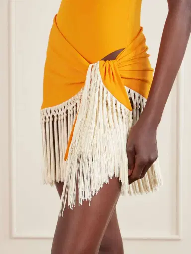 Taller Marmo Mini Lido Swimsuit And Fringed Pareo Set | Thumbnail 5