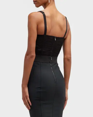 Dolce & Gabbana Ruched Crop Corset Top | Thumbnail 2