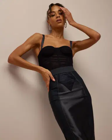 Dolce & Gabbana Ruched Crop Corset Top | Thumbnail 4