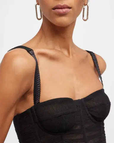 Dolce & Gabbana Ruched Crop Corset Top | Thumbnail 5