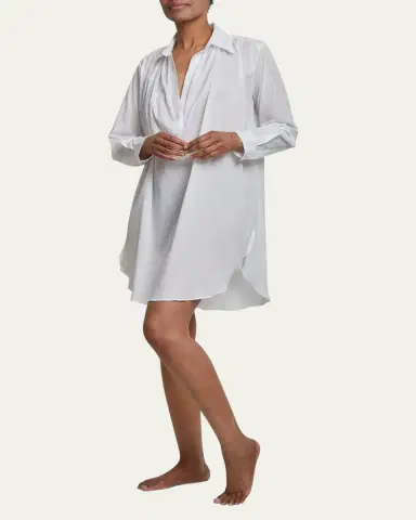 Pour Les Femmes Romeo Egyptian Cotton Sleepshirt | Thumbnail 2 Pour Les Femmes Romeo Egyptian Cotton Sleepshirt | Thumbnail 2