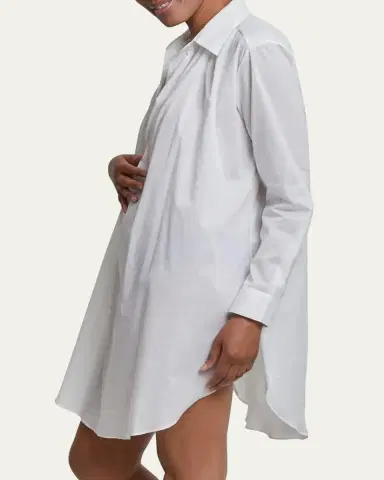Pour Les Femmes Romeo Egyptian Cotton Sleepshirt | Thumbnail 4 Pour Les Femmes Romeo Egyptian Cotton Sleepshirt | Thumbnail 4