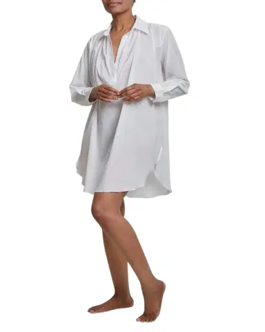 Pour Les Femmes Romeo Egyptian Cotton Sleepshirt | Thumbnail 1 Pour Les Femmes Romeo Egyptian Cotton Sleepshirt | Thumbnail 1