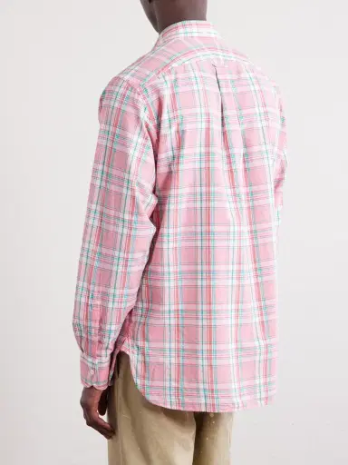 Drake's Checked Cotton Shirt - Men | Thumbnail 4 Drake's Checked Cotton Shirt - Men | Thumbnail 4