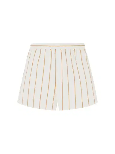 Staud Rove Striped Cotton-blend Shorts | Thumbnail 1 Staud Rove Striped Cotton-blend Shorts | Thumbnail 1