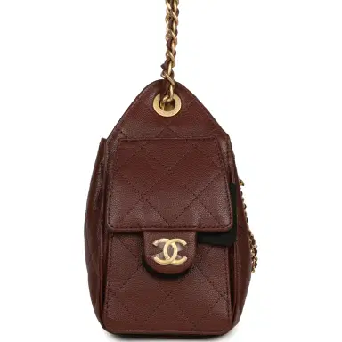 Chanel Chanel Mini 25 Hobo Bag Brown Caviar Antique Gold Hardware | Thumbnail 3 Chanel Chanel Mini 25 Hobo Bag Brown Caviar Antique Gold Hardware | Thumbnail 3
