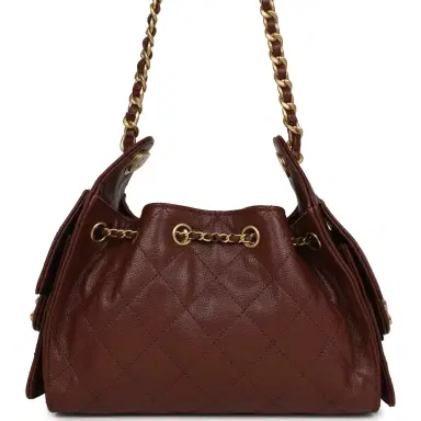 Chanel Chanel Mini 25 Hobo Bag Brown Caviar Antique Gold Hardware | Thumbnail 4 Chanel Chanel Mini 25 Hobo Bag Brown Caviar Antique Gold Hardware | Thumbnail 4