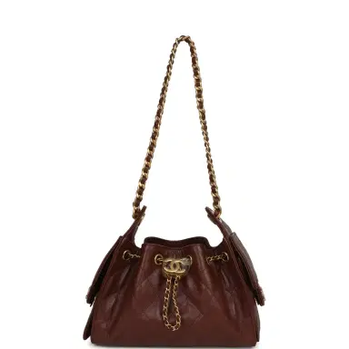 Chanel Chanel Mini 25 Hobo Bag Brown Caviar Antique Gold Hardware | Thumbnail 7 Chanel Chanel Mini 25 Hobo Bag Brown Caviar Antique Gold Hardware | Thumbnail 7