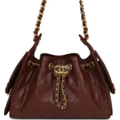 Chanel Chanel Mini 25 Hobo Bag Brown Caviar Antique Gold Hardware | Thumbnail 1 Chanel Chanel Mini 25 Hobo Bag Brown Caviar Antique Gold Hardware | Thumbnail 1