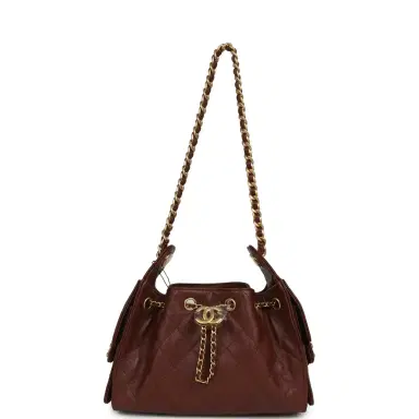 Chanel Chanel Mini 25 Hobo Bag Brown Caviar Antique Gold Hardware | Thumbnail 7 Chanel Chanel Mini 25 Hobo Bag Brown Caviar Antique Gold Hardware | Thumbnail 7