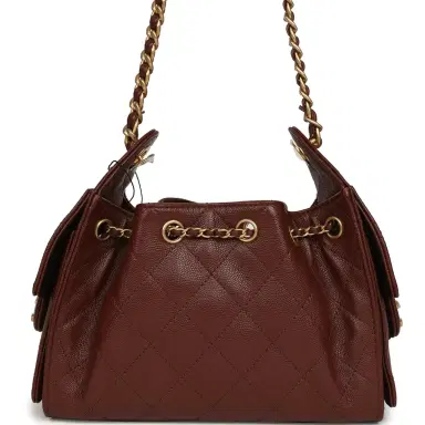 Chanel Chanel Mini 25 Hobo Bag Brown Caviar Antique Gold Hardware | Thumbnail 4 Chanel Chanel Mini 25 Hobo Bag Brown Caviar Antique Gold Hardware | Thumbnail 4