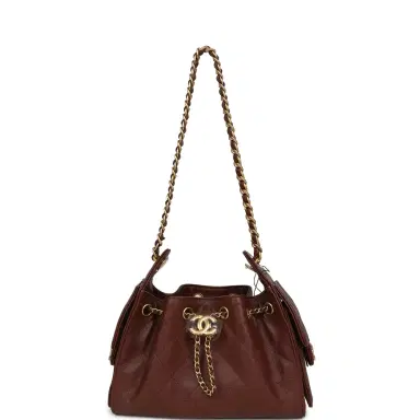Chanel Chanel Mini 25 Hobo Bag Brown Caviar Antique Gold Hardware | Thumbnail 7 Chanel Chanel Mini 25 Hobo Bag Brown Caviar Antique Gold Hardware | Thumbnail 7