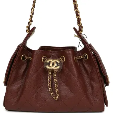 Chanel Chanel Mini 25 Hobo Bag Brown Caviar Antique Gold Hardware | Thumbnail 1 Chanel Chanel Mini 25 Hobo Bag Brown Caviar Antique Gold Hardware | Thumbnail 1