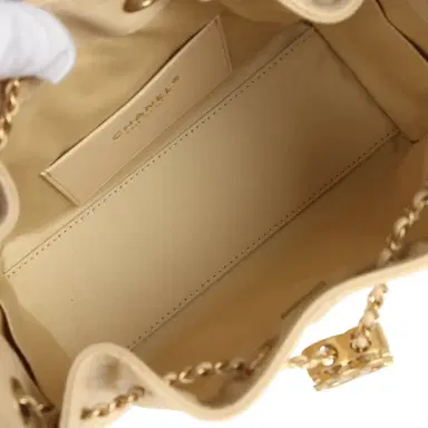 Chanel Chanel Mini 25 Hobo Bag Light Beige Caviar Antique Gold Hardware | Thumbnail 8 Chanel Chanel Mini 25 Hobo Bag Light Beige Caviar Antique Gold Hardware | Thumbnail 8