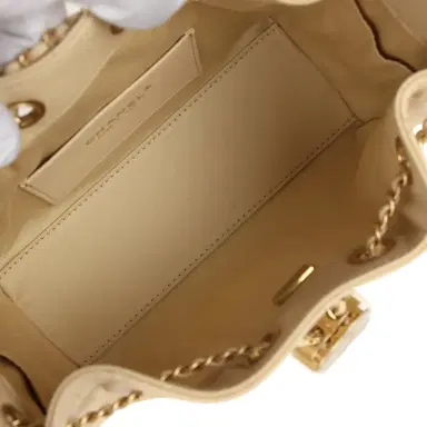 Chanel Chanel Mini 25 Hobo Bag Light Beige Caviar Antique Gold Hardware | Thumbnail 8 Chanel Chanel Mini 25 Hobo Bag Light Beige Caviar Antique Gold Hardware | Thumbnail 8