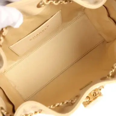 Chanel Chanel Mini 25 Hobo Bag Light Beige Caviar Antique Gold Hardware | Thumbnail 8 Chanel Chanel Mini 25 Hobo Bag Light Beige Caviar Antique Gold Hardware | Thumbnail 8