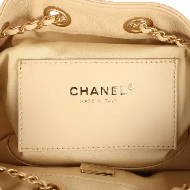 Chanel Chanel Mini 25 Hobo Bag Light Beige Caviar Antique Gold Hardware | Thumbnail 9 Chanel Chanel Mini 25 Hobo Bag Light Beige Caviar Antique Gold Hardware | Thumbnail 9