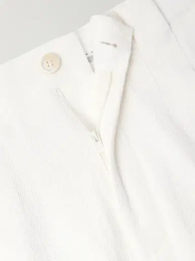 Brunello Cucinelli Straight-Leg Pleated Herringbone Cotton and Linen-Blend Trousers - Men | Thumbnail 6