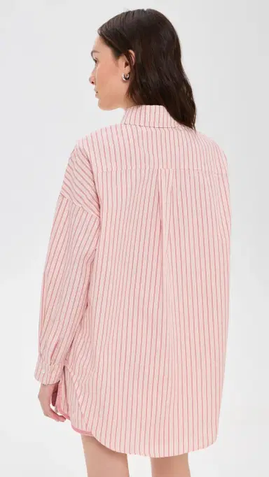 Little Lies Harbor Shirt Pink tripe | Thumbnail 3