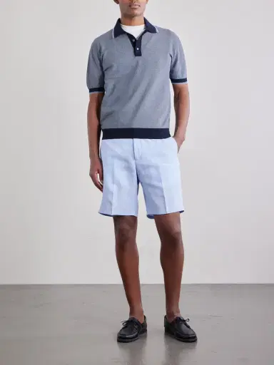 Orlebar Brown Norwich Straight-Leg Linen Shorts - Men | Thumbnail 2