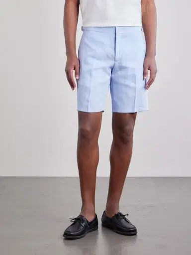 Orlebar Brown Norwich Straight-Leg Linen Shorts - Men | Thumbnail 3